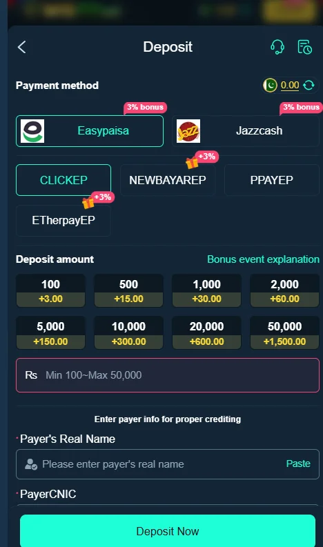 Deposit