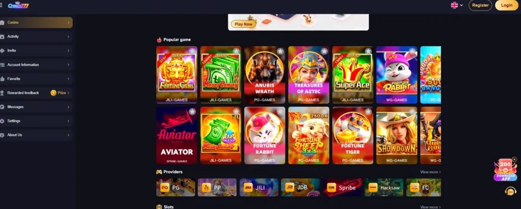 Crown777 Game App